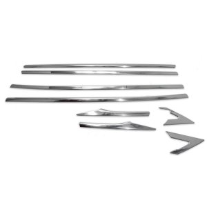 Honda Civic Window Trim - Omac - S.Steel - Gloss Silver - 2016 Honda Civic Window Trim - Omac - S.Steel - Gloss Silver - 2016